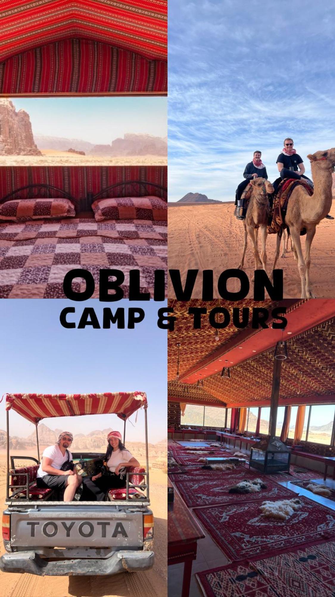 Oblivion Camp Hotel Wadi Rum Bagian luar foto